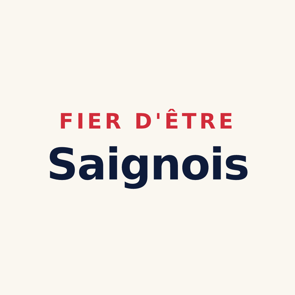 Tasse « Fier d'être Saignois » — design pour Saignes