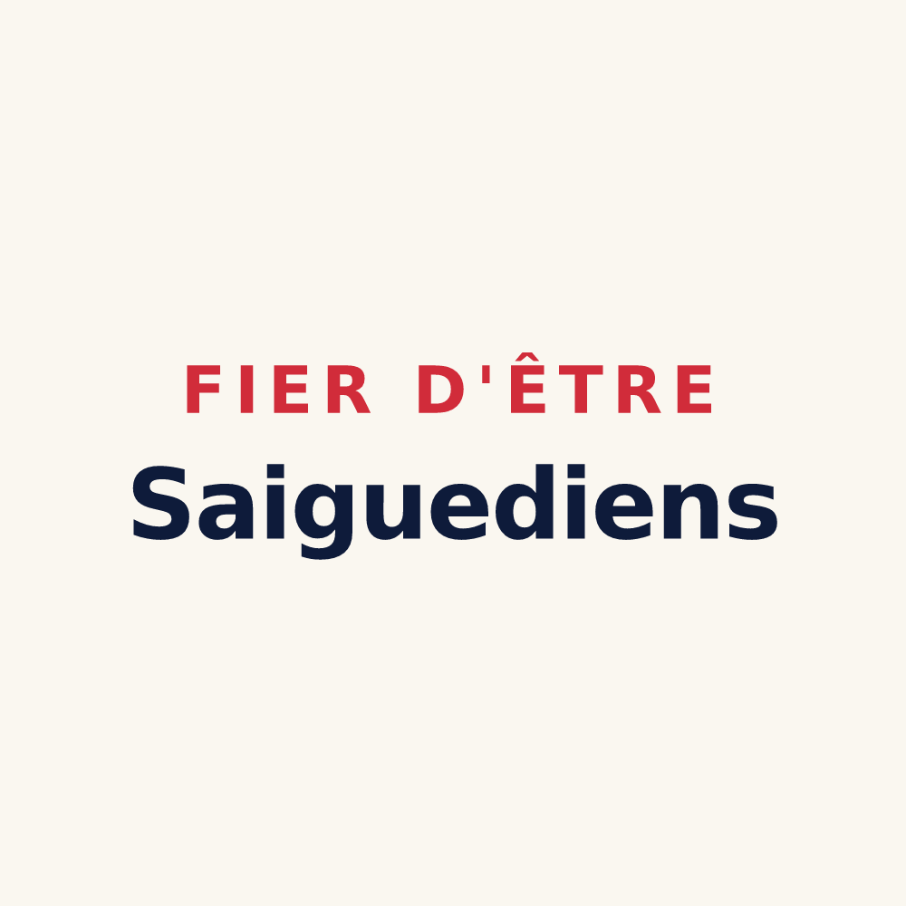 Tasse « Fier d'être Saiguediens » — design pour Saiguède