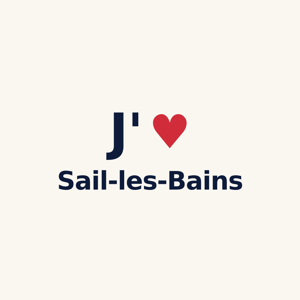 Tasse personnalisée Sail-les-Bains — design J'aime Sail-les-Bains