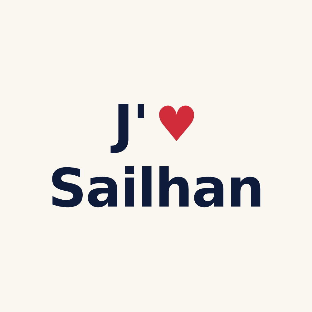 Tasse personnalisée Sailhan — design J'aime Sailhan