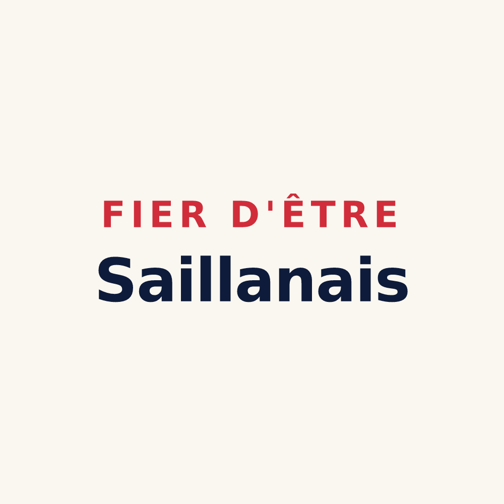 Tasse « Fier d'être Saillanais » — design pour Saillans