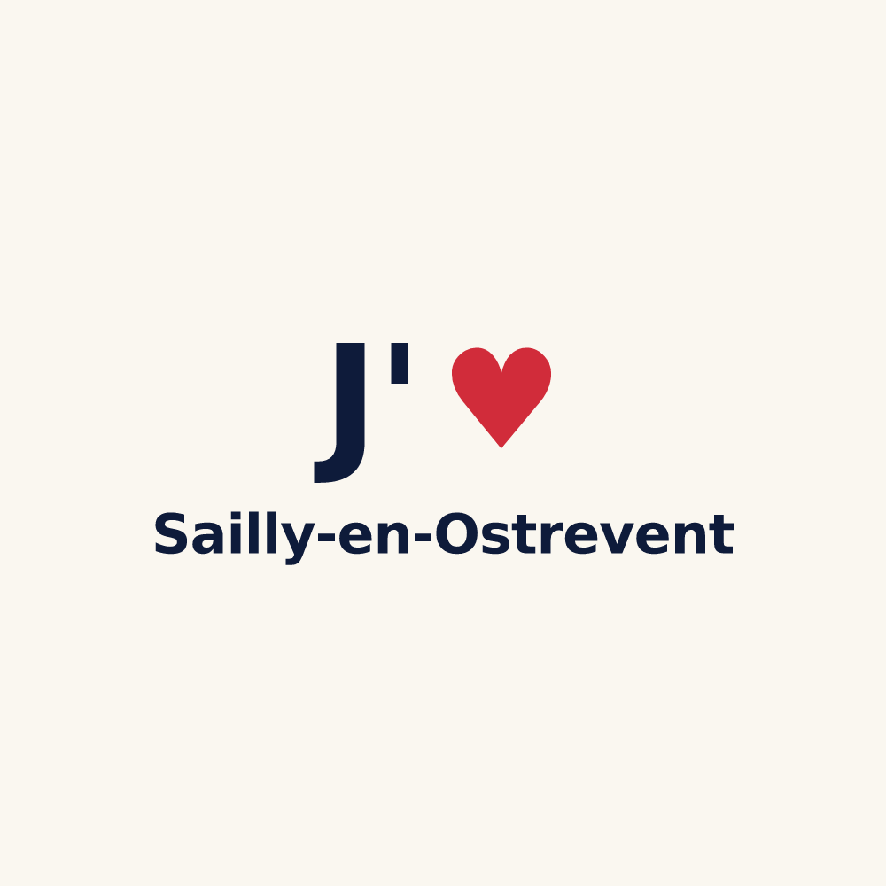 Tasse personnalisée Sailly-en-Ostrevent — design J'aime Sailly-en-Ostrevent