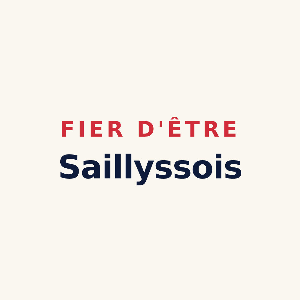 Tasse « Fier d'être Saillyssois » — design pour Sailly-Flibeaucourt