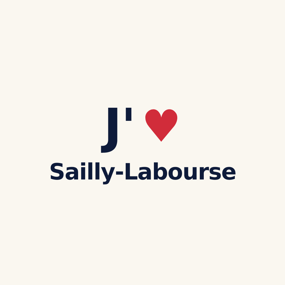 Tasse personnalisée Sailly-Labourse — design J'aime Sailly-Labourse