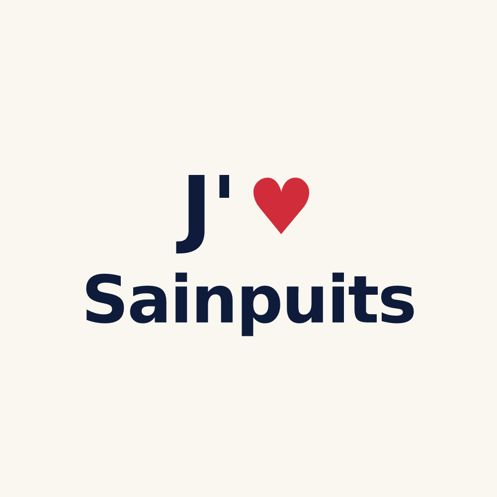 Tasse personnalisée Sainpuits — design J'aime Sainpuits