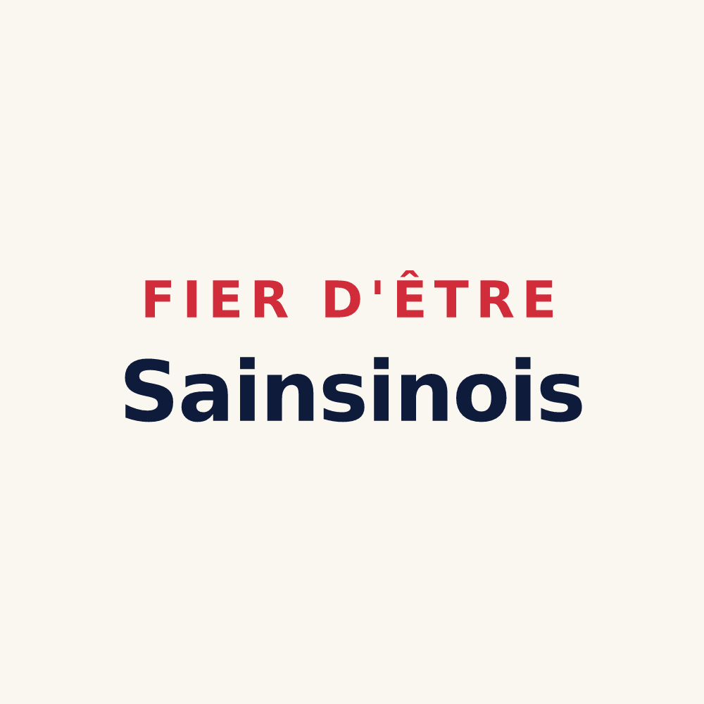 Tasse « Fier d'être Sainsinois » — design pour Sains-lès-Fressin