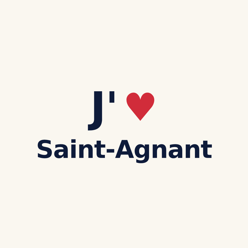 Tasse personnalisée Saint-Agnant — design J'aime Saint-Agnant