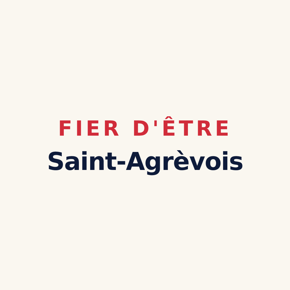 Tasse « Fier d'être Saint-Agrèvois » — design pour Saint-Agrève