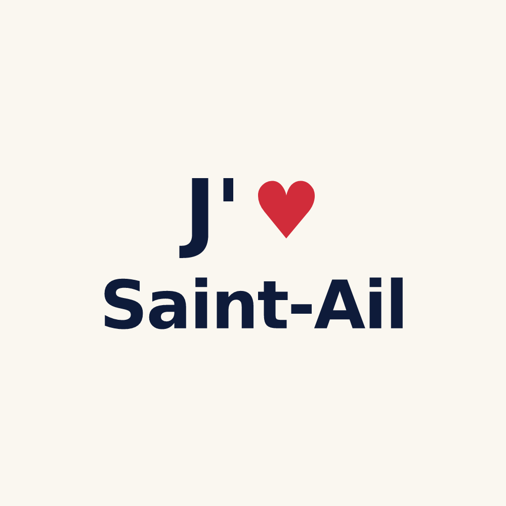 Tasse personnalisée Saint-Ail — design J'aime Saint-Ail