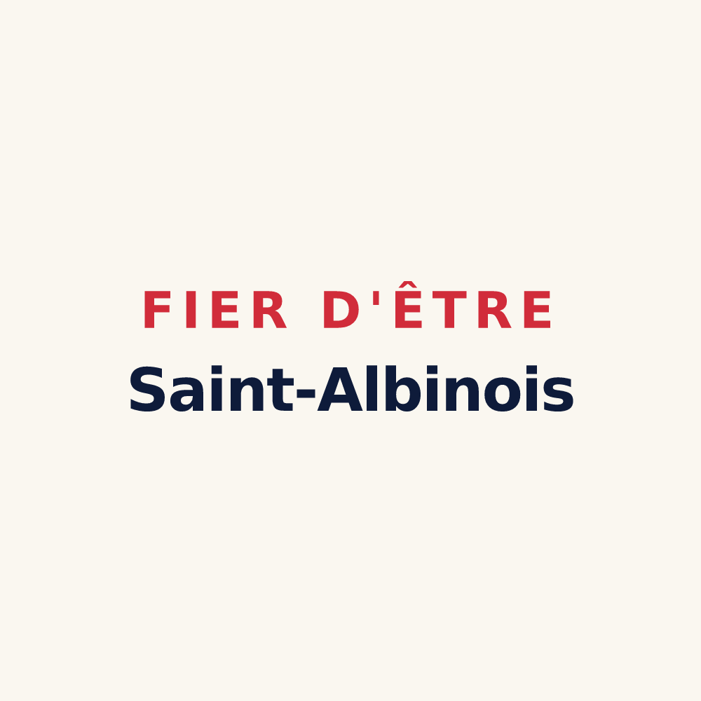 Tasse « Fier d'être Saint-Albinois » — design pour Saint-Albain