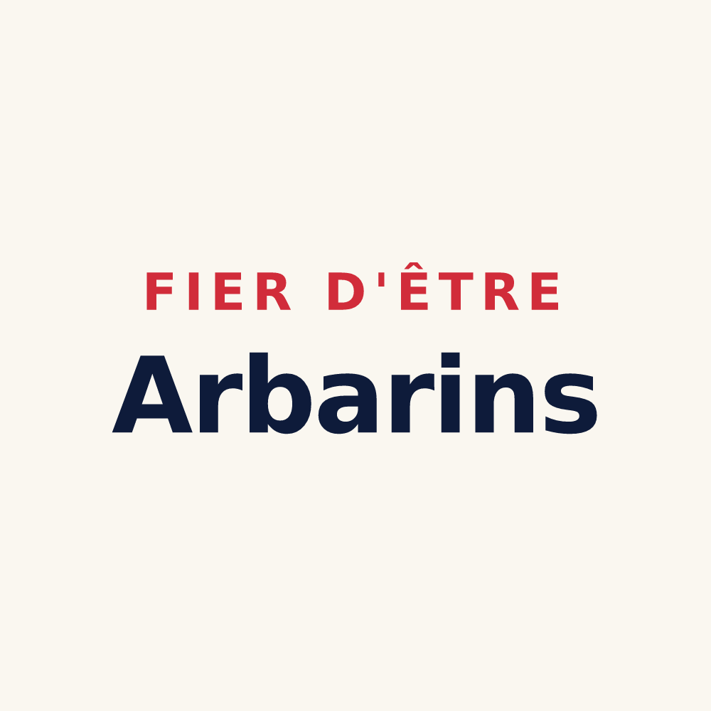 Tasse « Fier d'être Arbarins » — design pour Saint-Alban-d'Hurtières