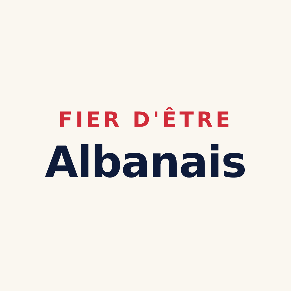 Tasse « Fier d'être Albanais » — design pour Saint-Alban-les-Eaux