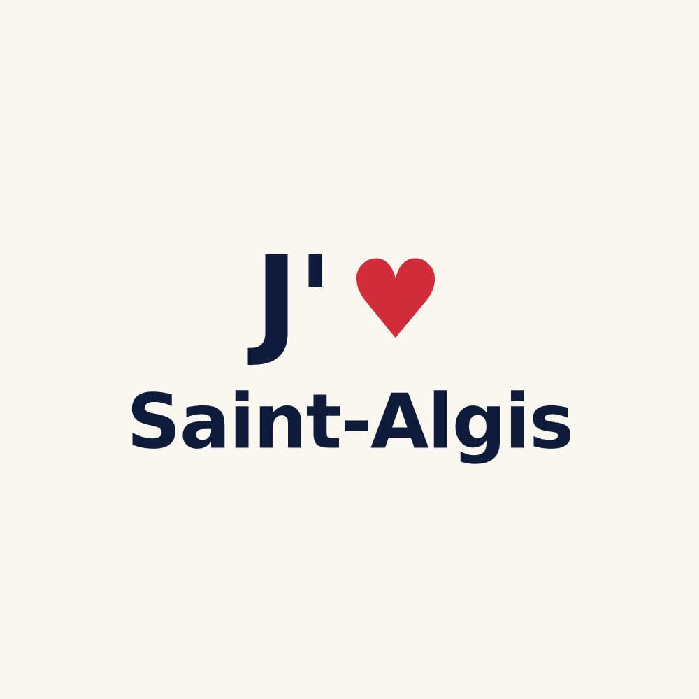 Tasse personnalisée Saint-Algis — design J'aime Saint-Algis