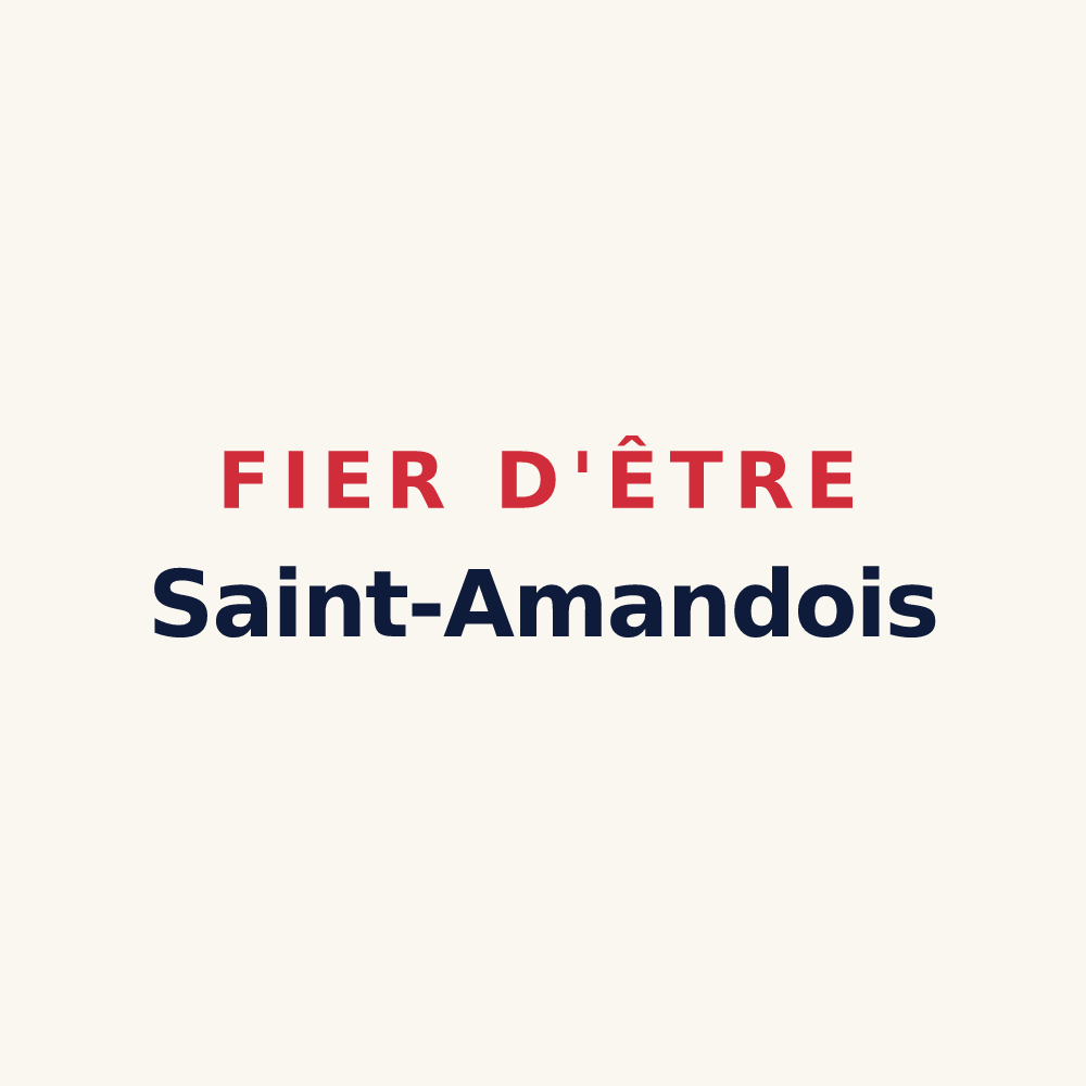 Tasse « Fier d'être Saint-Amandois » — design pour Saint-Amand-en-Puisaye