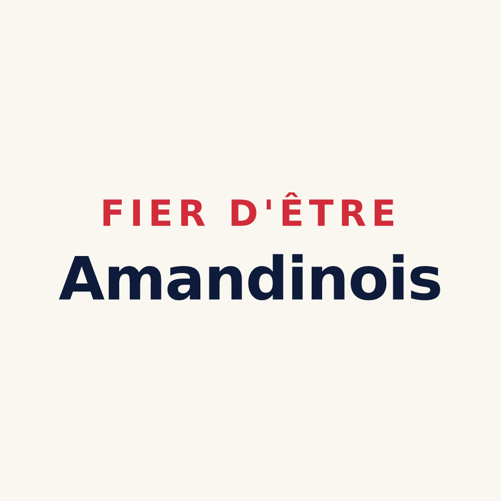 Tasse « Fier d'être Amandinois » — design pour Saint-Amandin