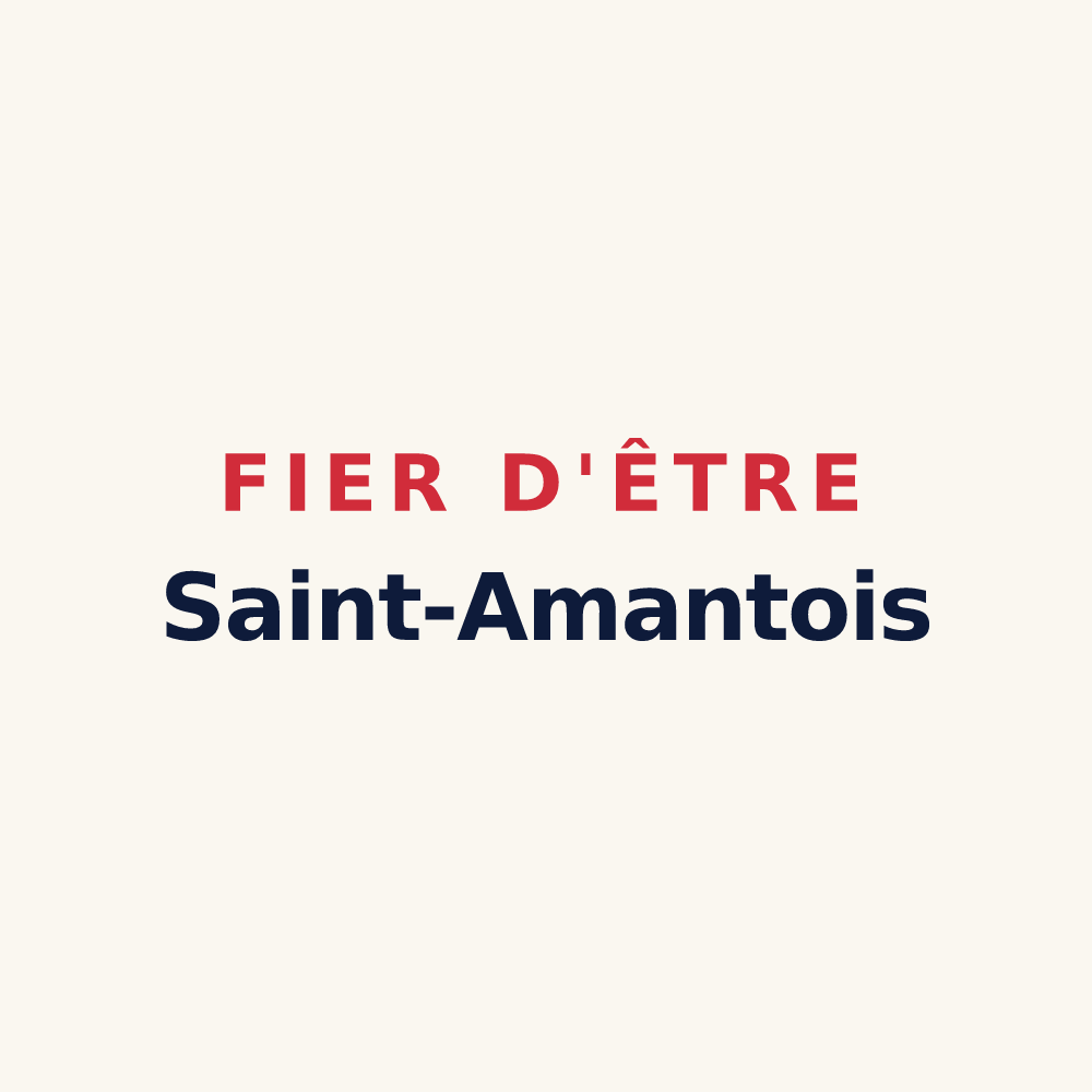 Tasse « Fier d'être Saint-Amantois » — design pour Saint-Amant-de-Boixe