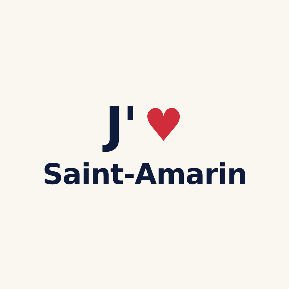 Tasse personnalisée Saint-Amarin — design J'aime Saint-Amarin