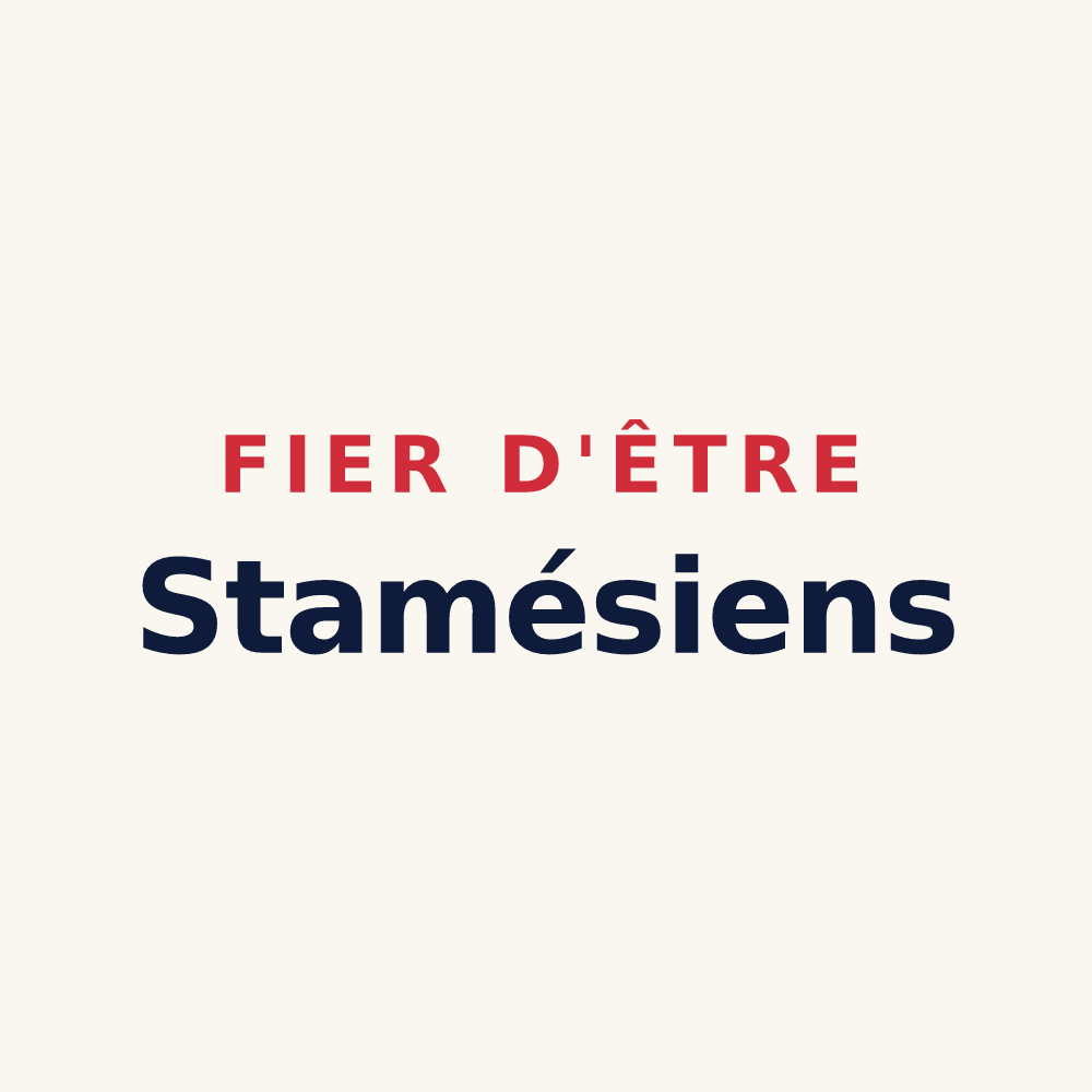 Tasse « Fier d'être Stamésiens » — design pour Saint-Amé
