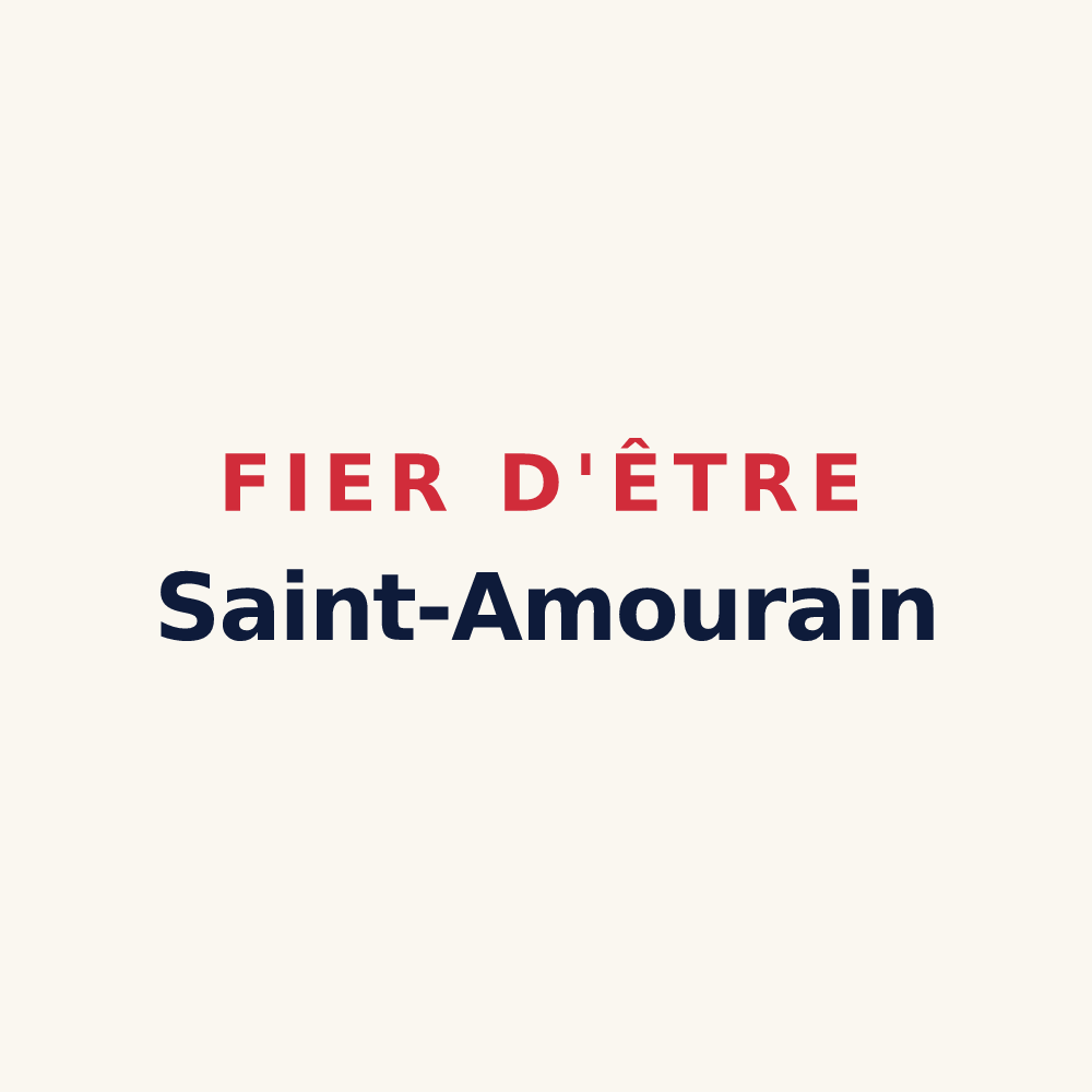 Tasse « Fier d'être Saint-Amourain » — design pour Saint-Amour