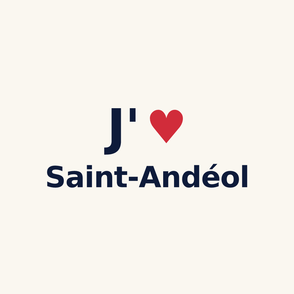 Tasse personnalisée Saint-Andéol — design J'aime Saint-Andéol