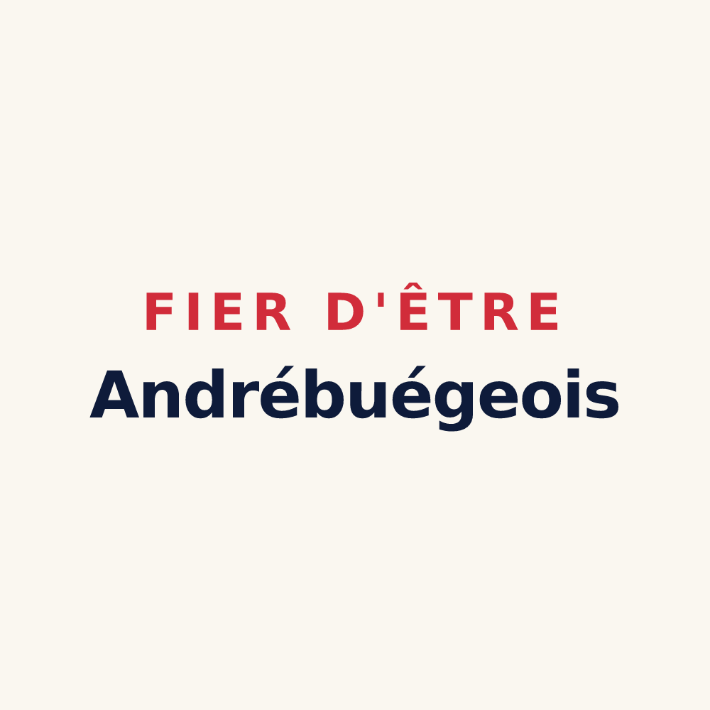 Tasse « Fier d'être Andrébuégeois » — design pour Saint-André-de-Buèges
