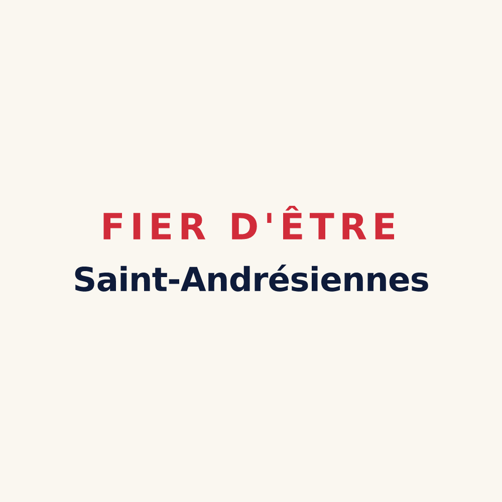 Tasse « Fier d'être Saint-Andrésiennes » — design pour Saint-André-sur-Cailly