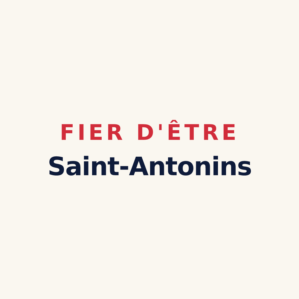 Tasse « Fier d'être Saint-Antonins » — design pour Saint-Antoine