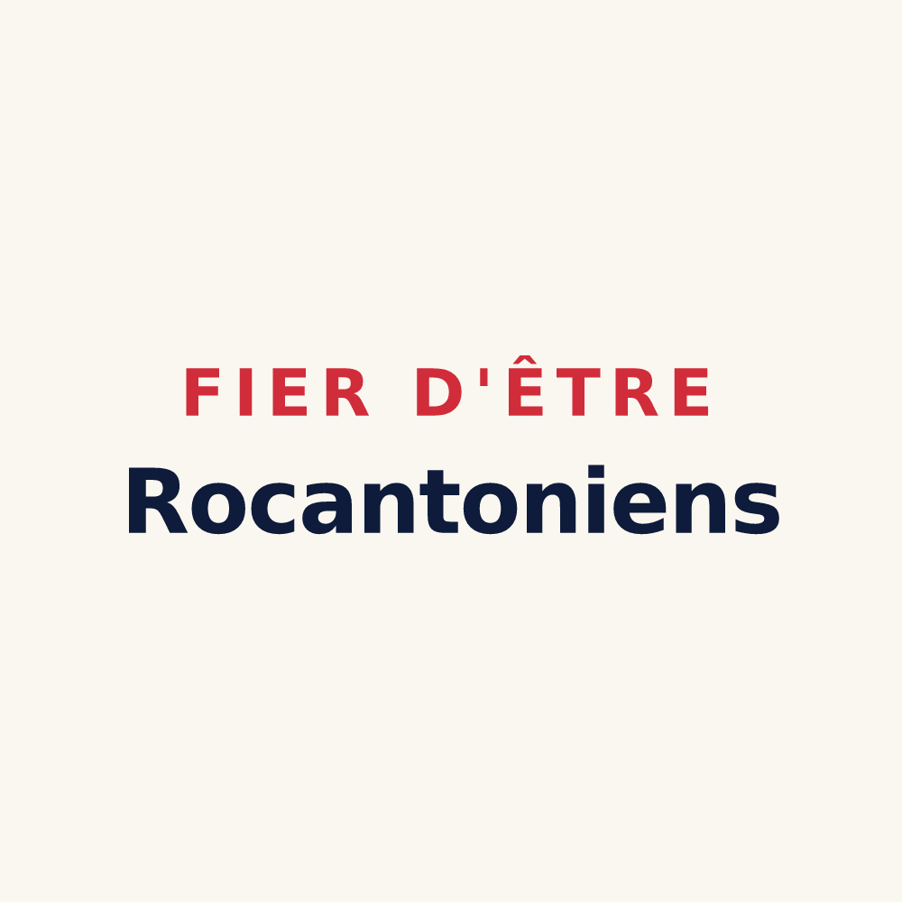 Tasse « Fier d'être Rocantoniens » — design pour Saint-Antoine-du-Rocher