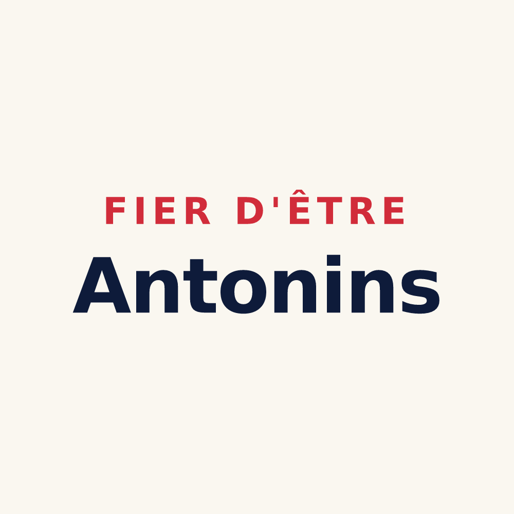 Tasse « Fier d'être Antonins » — design pour Saint Antoine l'Abbaye