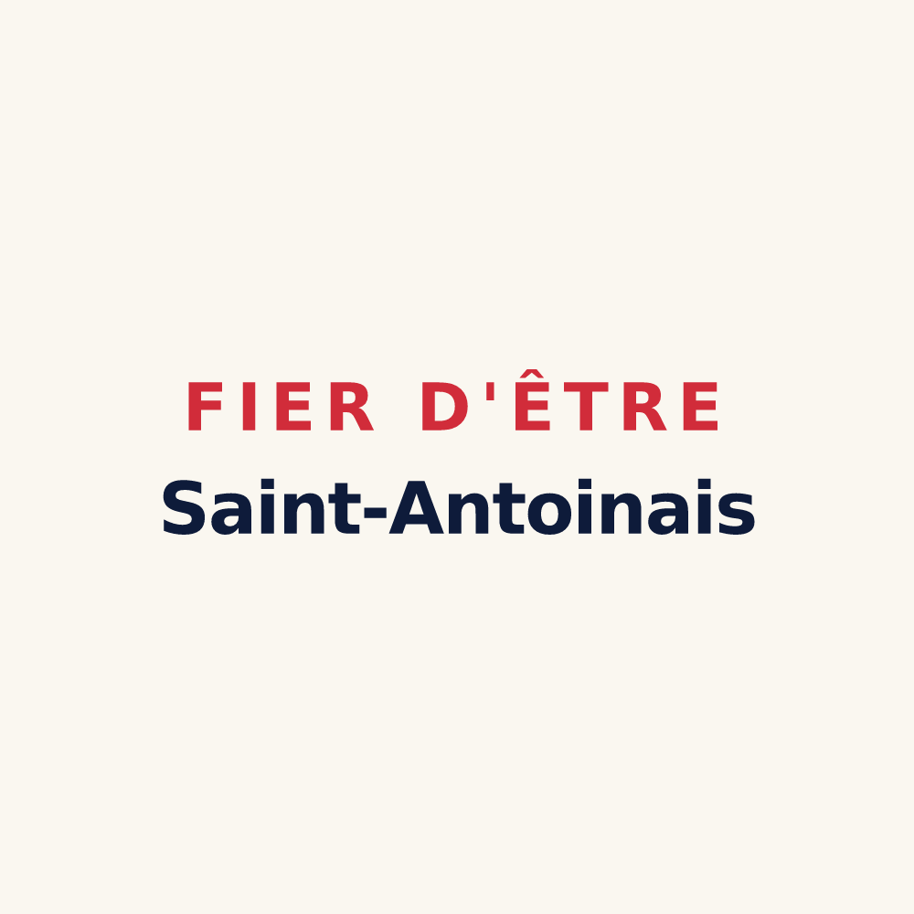 Tasse « Fier d'être Saint-Antoinais » — design pour Saint-Antoine-la-Forêt