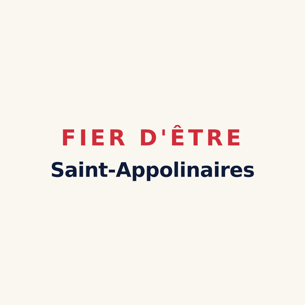 Tasse « Fier d'être Saint-Appolinaires » — design pour Saint-Appolinard
