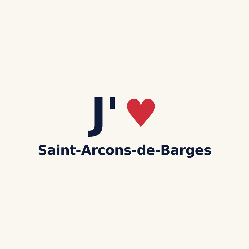 Tasse personnalisée Saint-Arcons-de-Barges — design J'aime Saint-Arcons-de-Barges