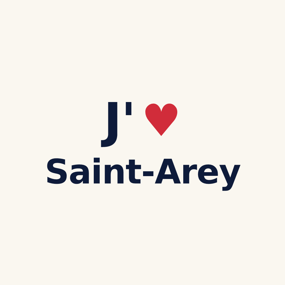 Tasse personnalisée Saint-Arey — design J'aime Saint-Arey
