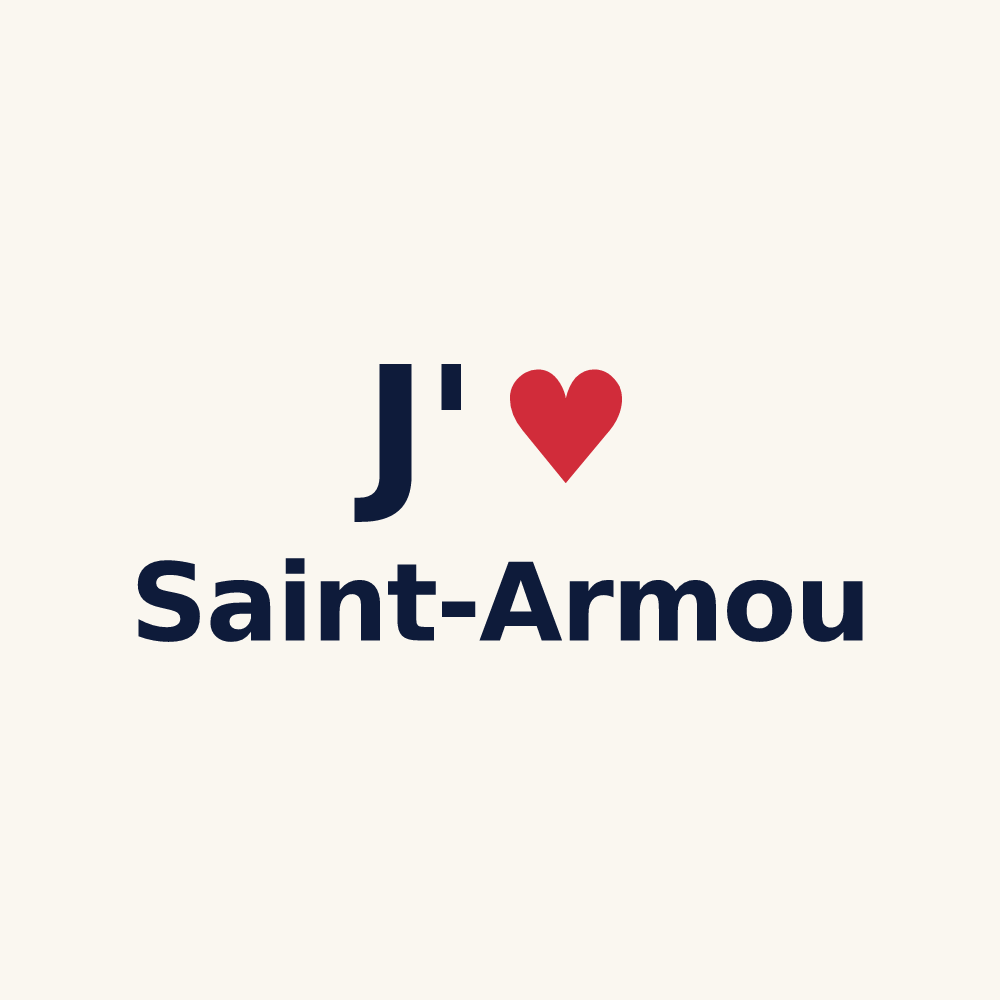 Tasse personnalisée Saint-Armou — design J'aime Saint-Armou