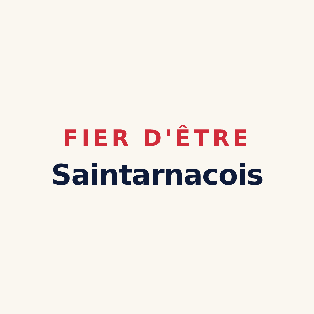 Tasse « Fier d'être Saintarnacois » — design pour Saint-Arnac