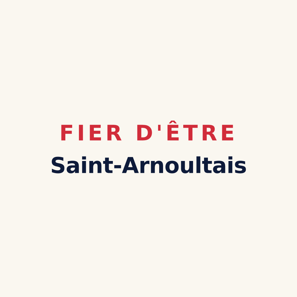 Tasse « Fier d'être Saint-Arnoultais » — design pour Saint-Arnoult