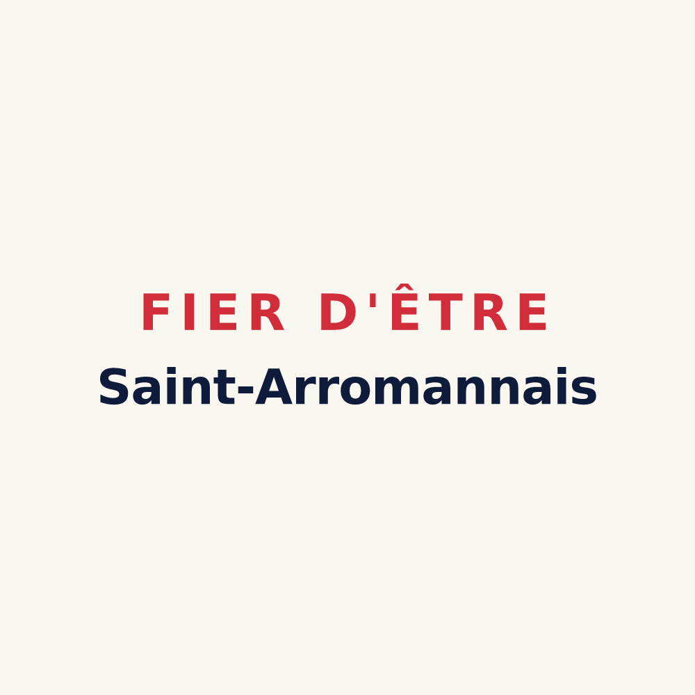 Tasse « Fier d'être Saint-Arromannais » — design pour Saint-Arroman