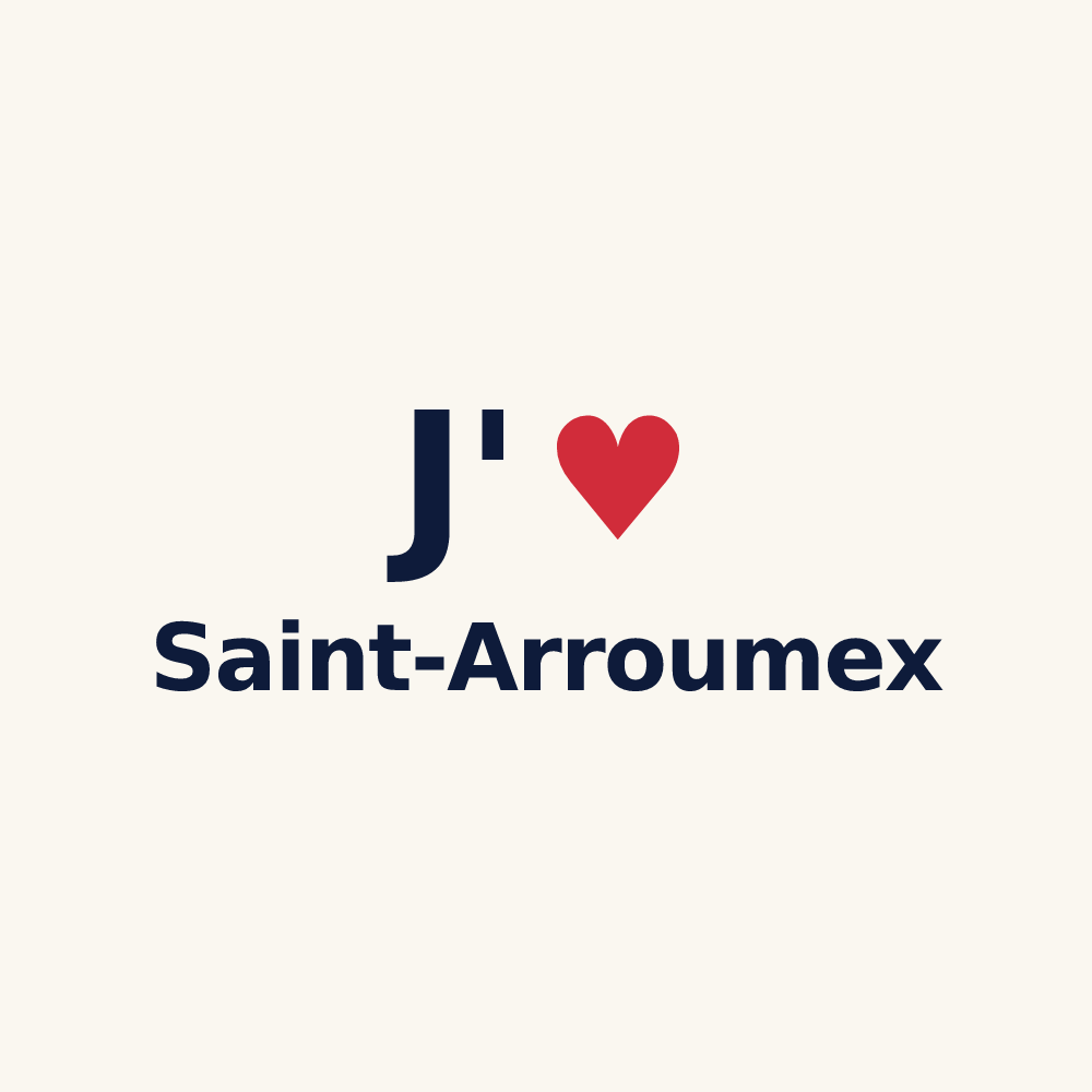 Tasse personnalisée Saint-Arroumex — design J'aime Saint-Arroumex