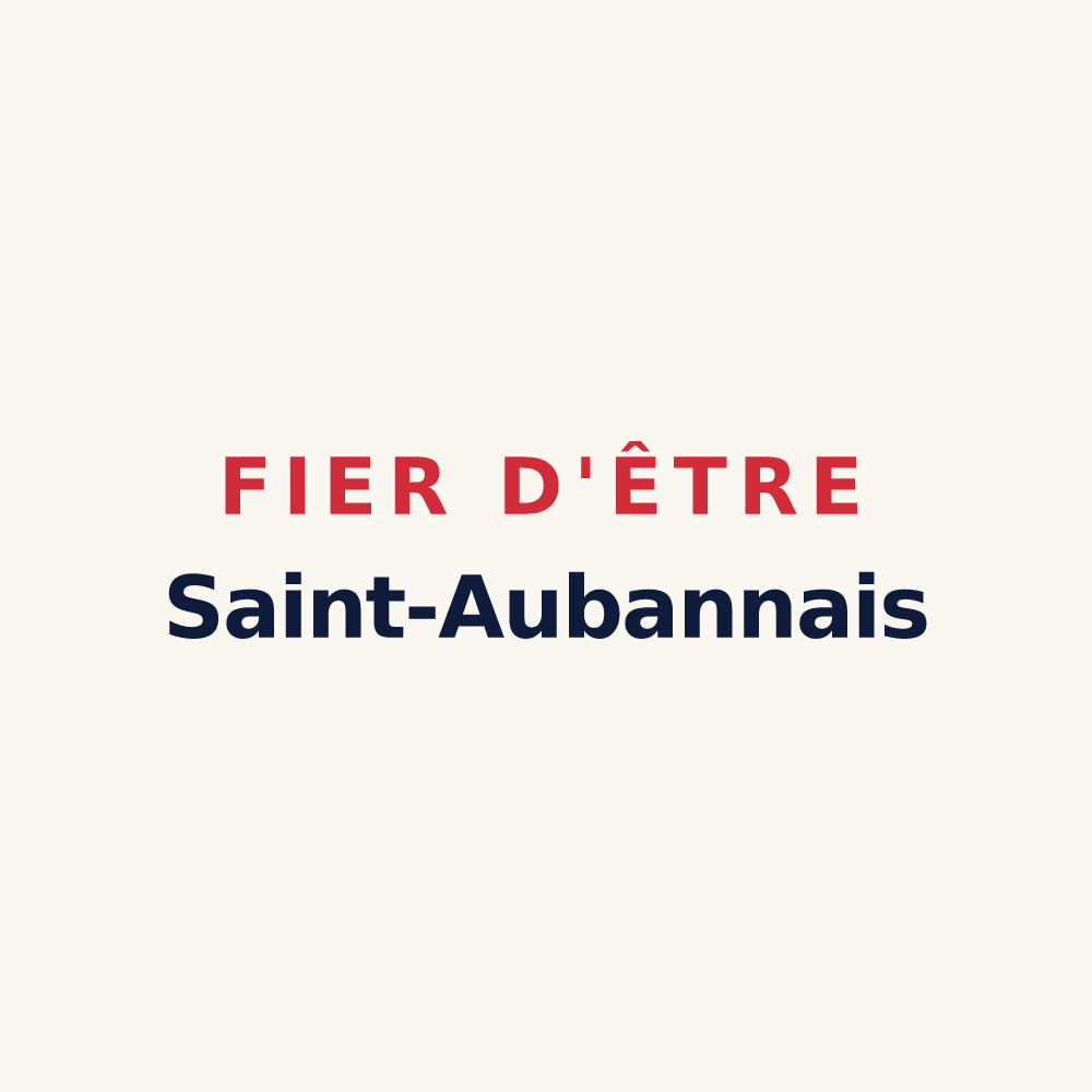 Tasse « Fier d'être Saint-Aubannais » — design pour Saint-Auban-sur-l'Ouvèze