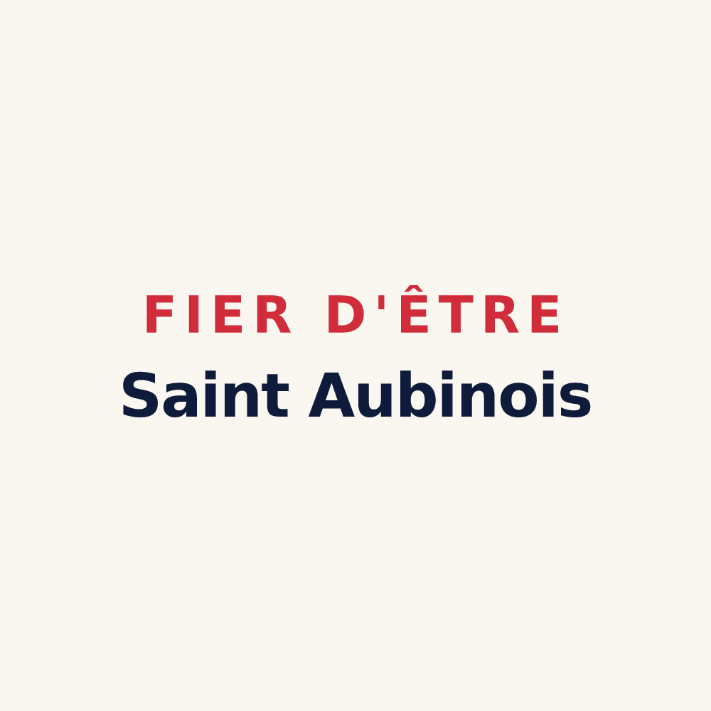 Tasse « Fier d'être Saint Aubinois » — design pour Saint-Aubin-de-Scellon
