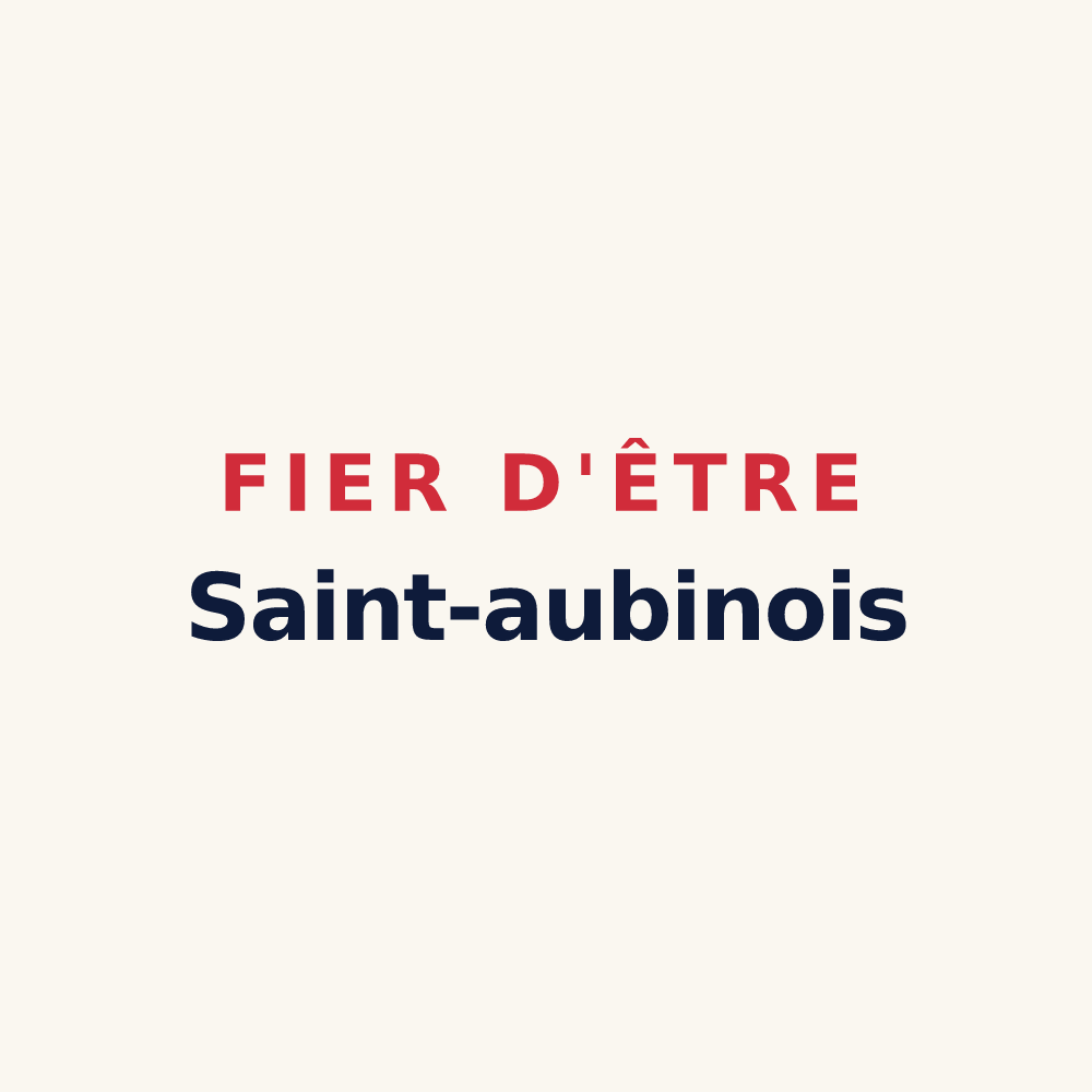 Tasse « Fier d'être Saint-aubinois » — design pour Saint-Aubin-sur-Gaillon