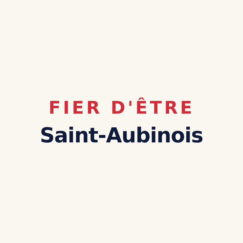 Tasse « Fier d'être Saint-Aubinois » — design pour Saint-Aubin-sur-Loire