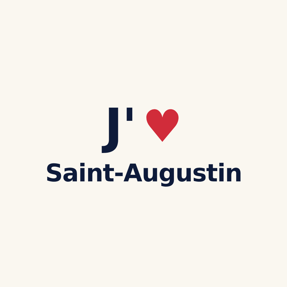 Tasse personnalisée Saint-Augustin — design J'aime Saint-Augustin
