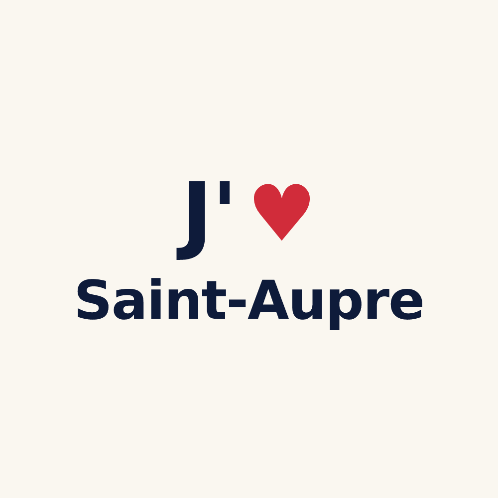 Tasse personnalisée Saint-Aupre — design J'aime Saint-Aupre