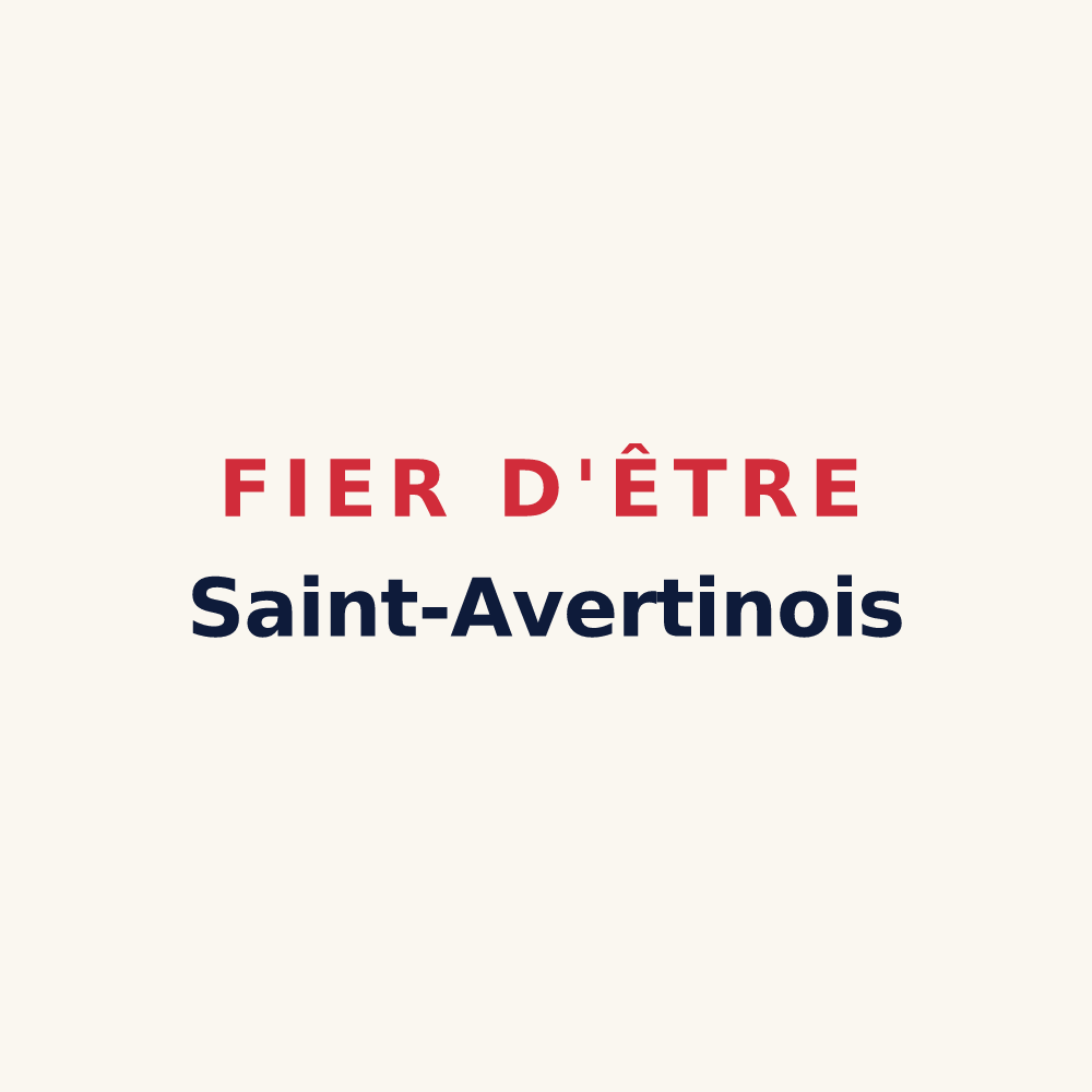 Tasse « Fier d'être Saint-Avertinois » — design pour Saint-Avertin