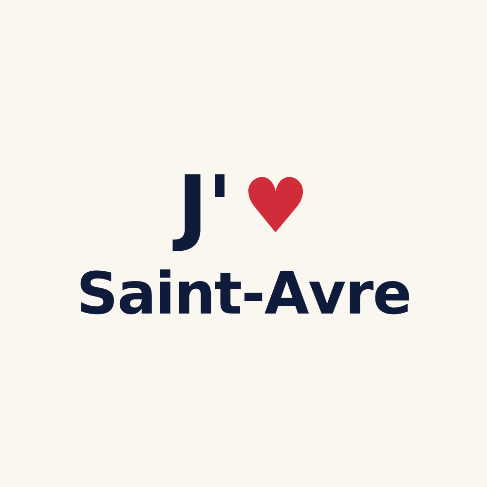 Tasse personnalisée Saint-Avre — design J'aime Saint-Avre