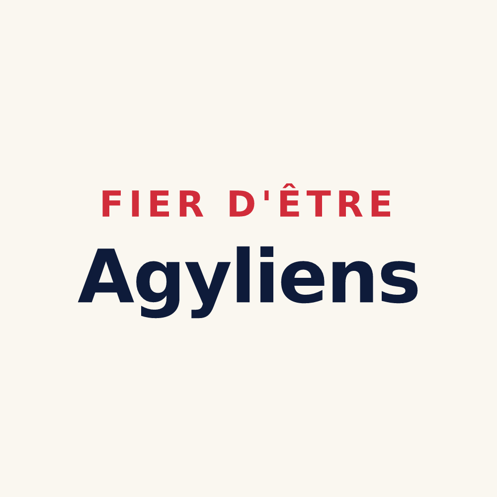 Tasse « Fier d'être Agyliens » — design pour Saint-Ay
