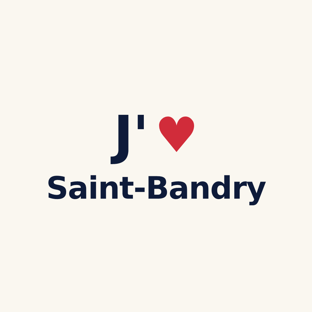 Tasse personnalisée Saint-Bandry — design J'aime Saint-Bandry