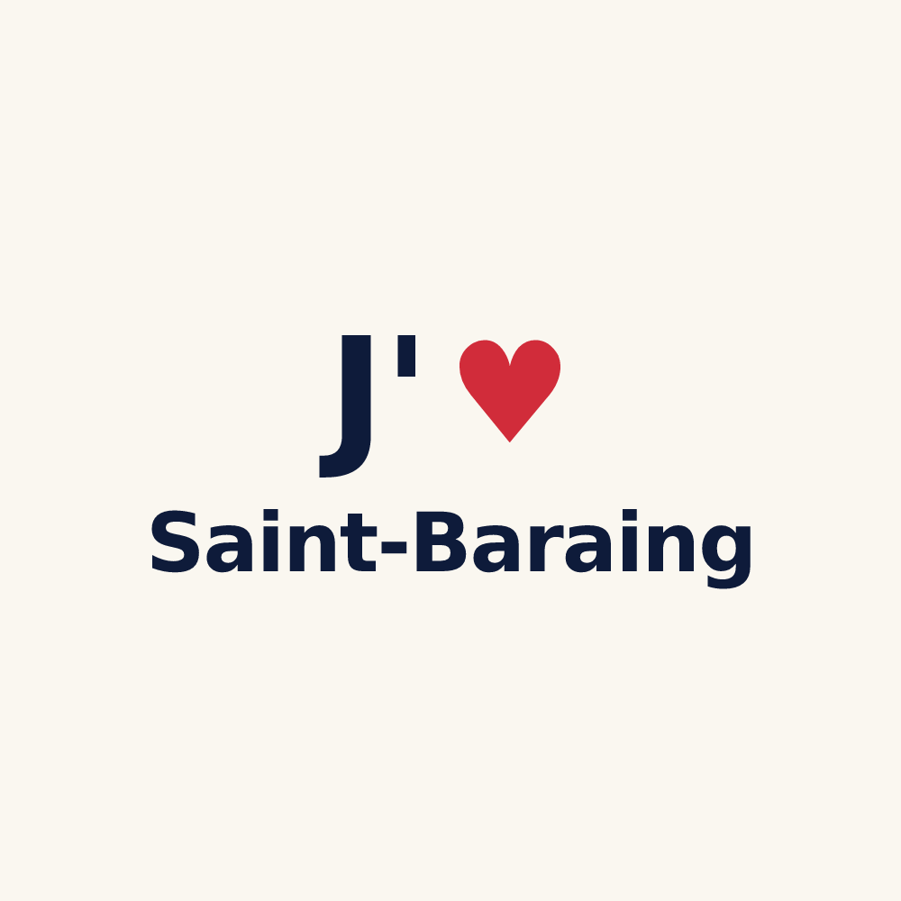 Tasse personnalisée Saint-Baraing — design J'aime Saint-Baraing