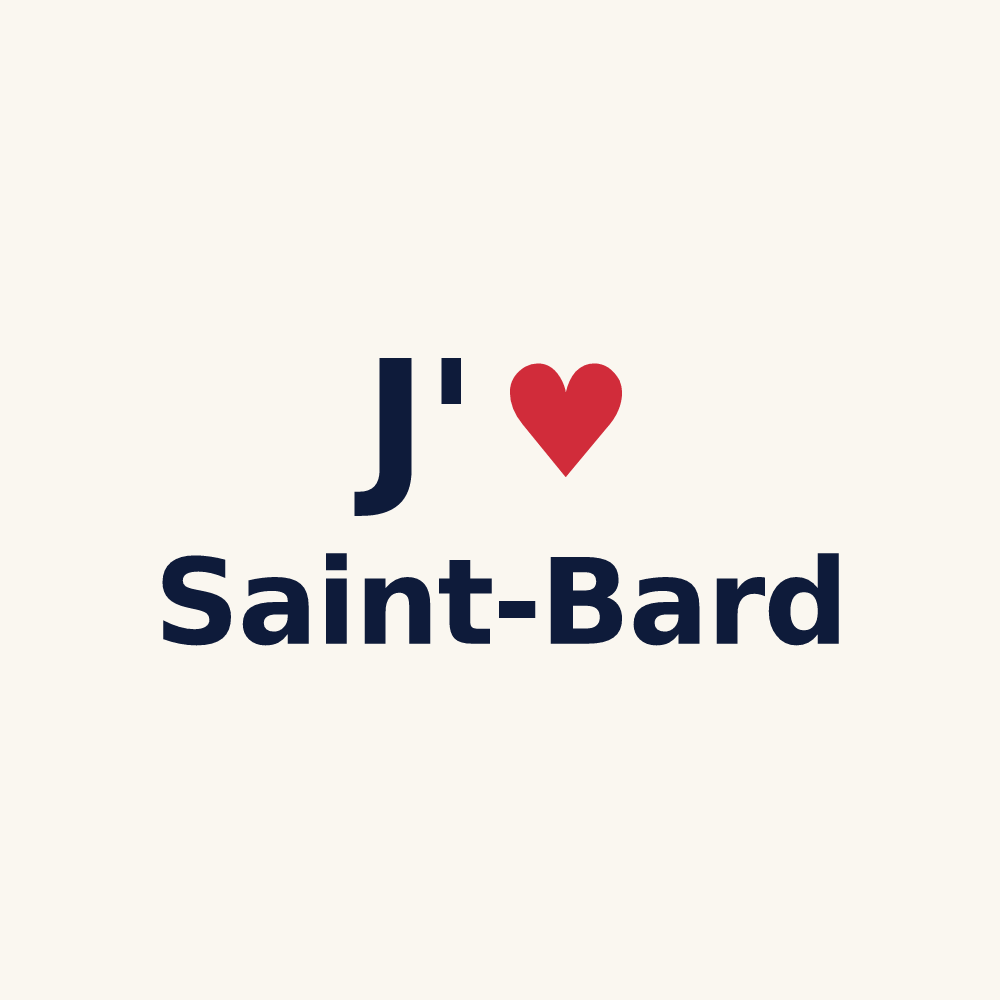 Tasse personnalisée Saint-Bard — design J'aime Saint-Bard